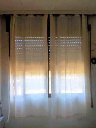 Cortinas lino Semitransparente beige 210x140