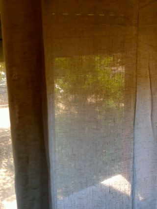 Cortinas lino Semitransparente beige 210x140