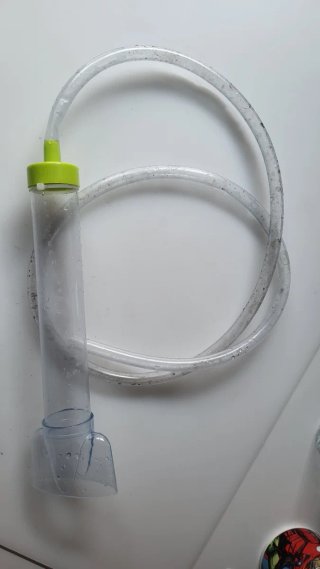 Limpiafondos acuario con tubo