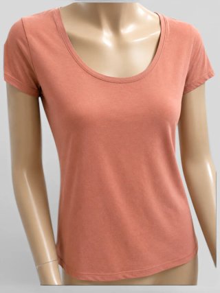 Camiseta Básica Teja Mujer. Talla M (38). Kiabi
