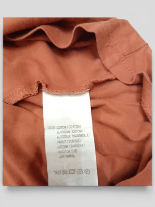 Camiseta Básica Teja Mujer. Talla M (38). Kiabi