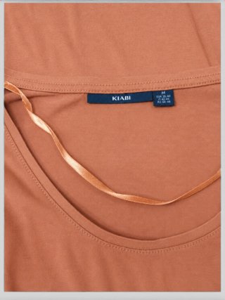 Camiseta Básica Teja Mujer. Talla M (38). Kiabi