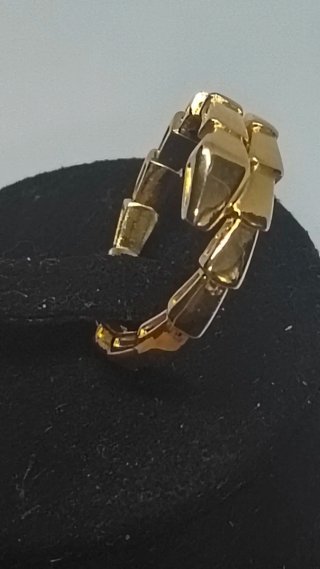 Anillo Serpiente Oro Hueco