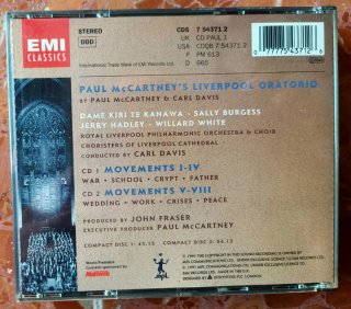 Paul McCartney Liverpool Oratorio. 2Cds