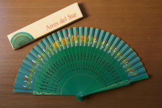 Abanicos pintados a mano Aires del Sur