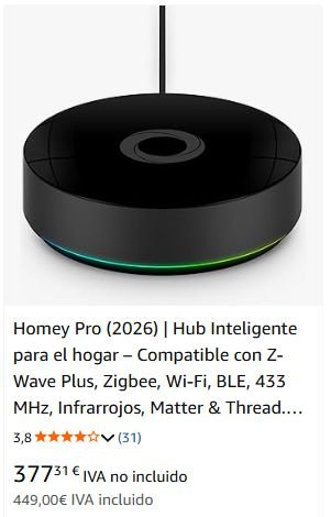 Homey Pro: domótica que no cobra nómina