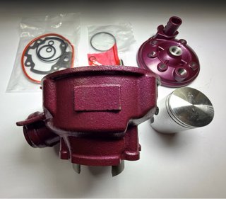 Kit cilindro 74cc am6  y carburador 21 keihin