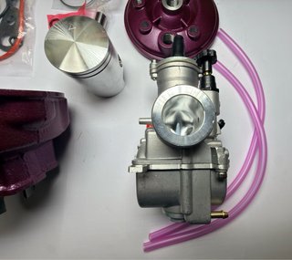 Kit cilindro 74cc am6  y carburador 21 keihin