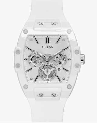Reloj Guess Blanco y Plateado