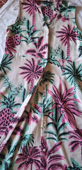 Vestido verano estampado camisero Elogy
