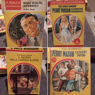 Lotto, stock, set di 24 libri gialli. ITALIANO
