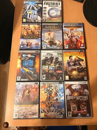 Lote 11 Juegos PC: Sparta, Imperium, Rise of Natio