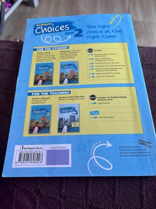 Libro de inglés 2 ESO Choices