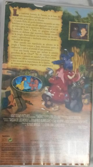 VHS Tarzán Disney Clásicos Español