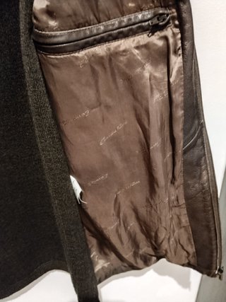 Chaqueta de cuero y textil Emidio Tucci
