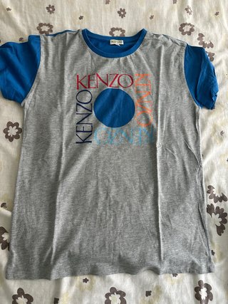 Camiseta KENZO gris y azul
