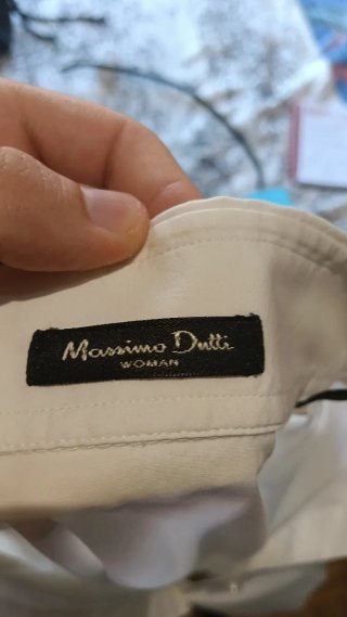 Massimo Dutti Camisa Elegante Algodón Talla L