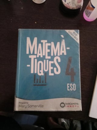 Libro de matemáticas 4 eso