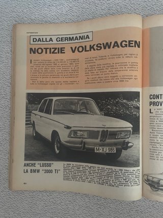 Revista Quattroruote Agosto 1966