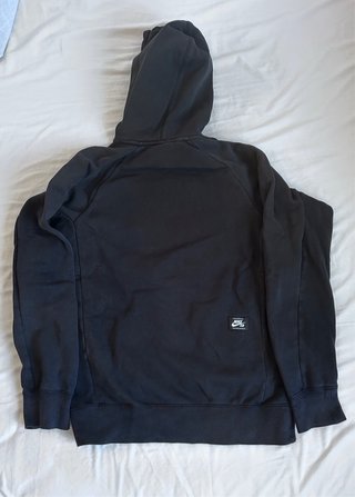 Sudadera Nike SB negra con capucha logo grande S