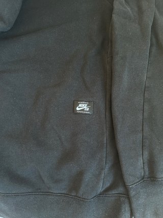 Sudadera Nike SB negra con capucha logo grande S