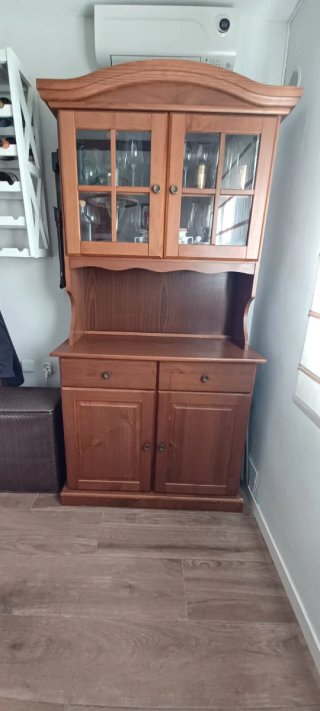 Conjunto Alacena Rústica y Mesa con 4 sillas