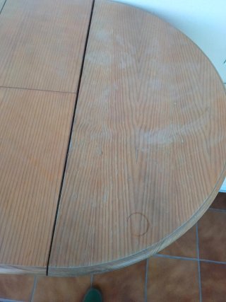 Mesa madera redonda 90
