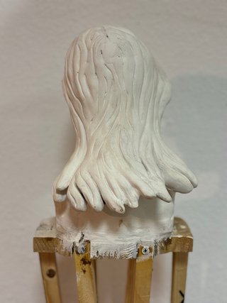 Imagen de santo en terracota