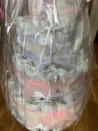 Regalo bebé niña pañales talla 2