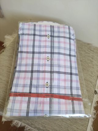 Camisa de cuadros mangas corta