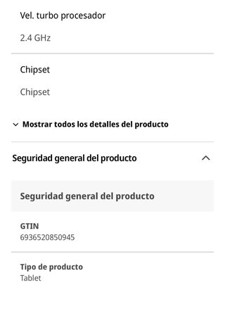 Tablet Honor Pad X8a 11  Valoración 4,8 sobre 5.