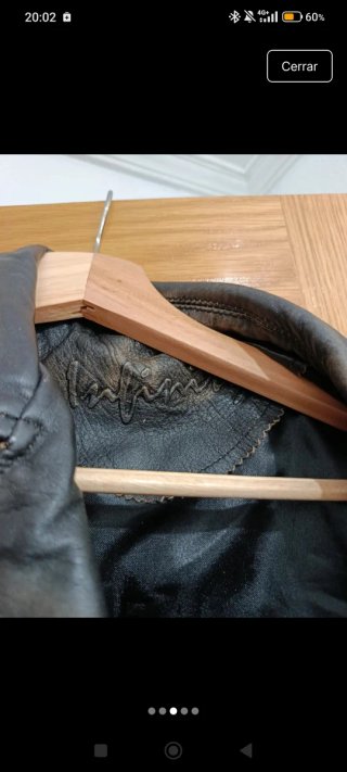 Chaqueta de cuero real hombre