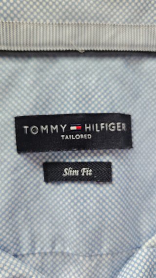 Camisa Tommy Hilfiger Slim Fit Azul Talla L