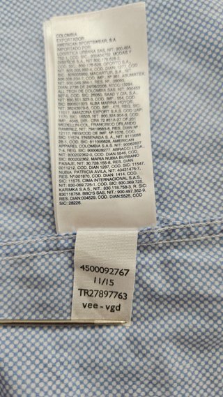 Camisa Tommy Hilfiger Slim Fit Azul Talla L