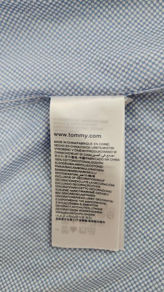 Camisa Tommy Hilfiger Slim Fit Azul Talla L
