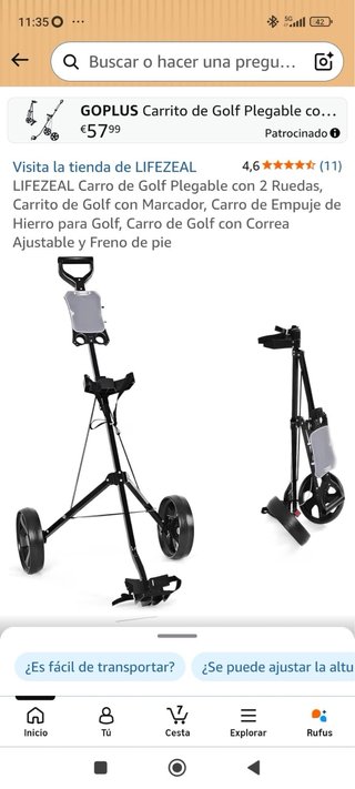 Juego de palos de golf B-Square + bolsa