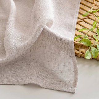 Cortinas Lino Natural blanco MIULEE 245x140