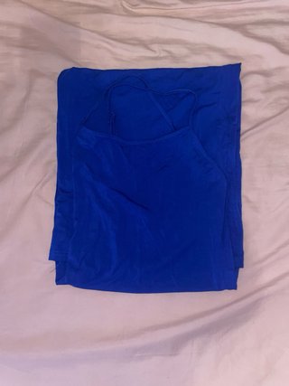 Vestido largo-azul electrico
