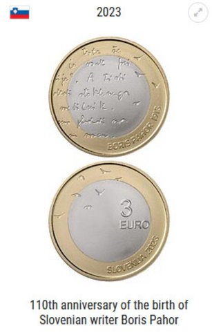 Moneda 3€ Eslovenia Capital Europea Cultura 2025