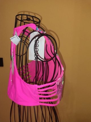 Bikini Top Estampado Floral Rosa