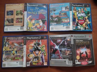 Confezione 4 Giochi PS2: Peter Pan, Sims 2, Dragon Ball