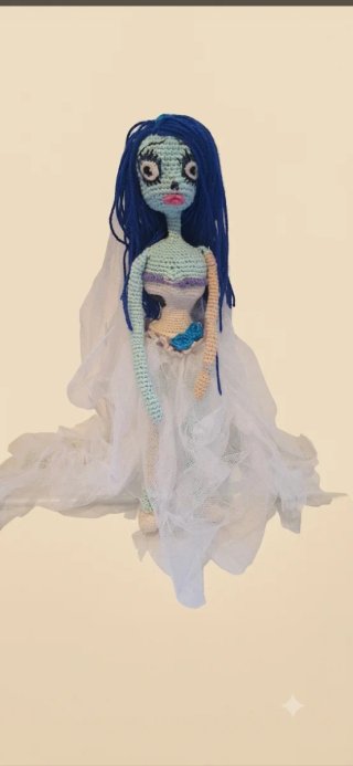 Muñeca La Novia Cadáver Amigurumi