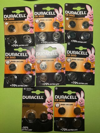 Pilas duracell CR2032 Pack 32