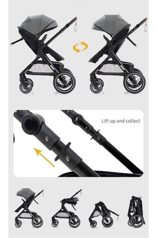 Carrito de bebé  3 en 1 Yazoco