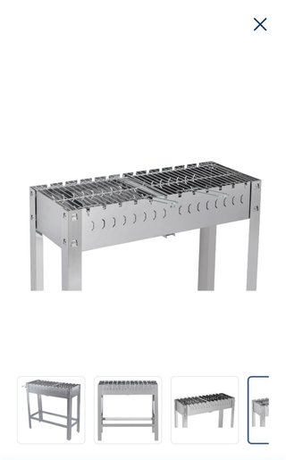 Barbacoa/Parrilla Carbón Metal  NUEVA