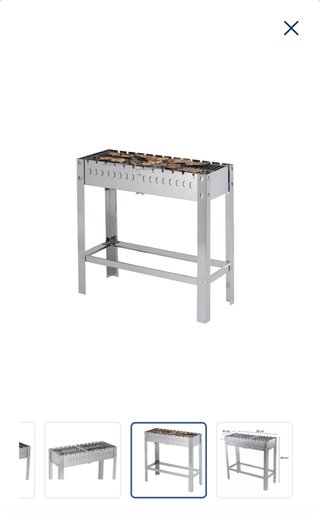 Barbacoa/Parrilla Carbón Metal  NUEVA