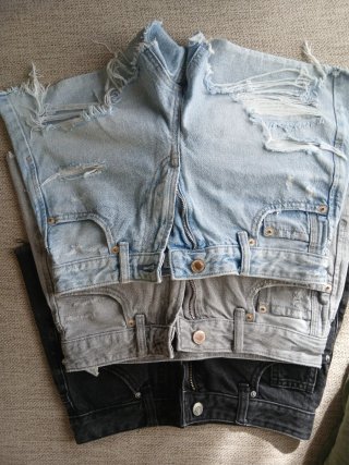 Lote 3 Pantalones Cortos Vaqueros Talla 32-34