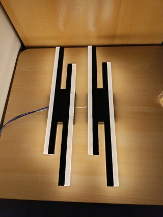 2 Lampade LED da Muro Dimmerabili