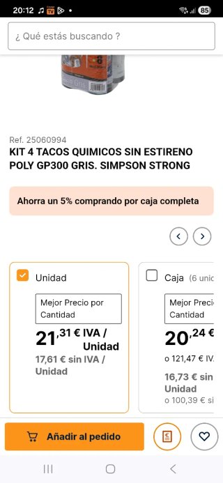 Resina Química Simpson Strong-Tie Multi-Aplicacion