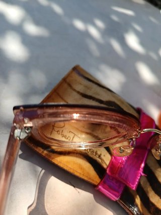 Occhiali donna vintage rosa glitterati